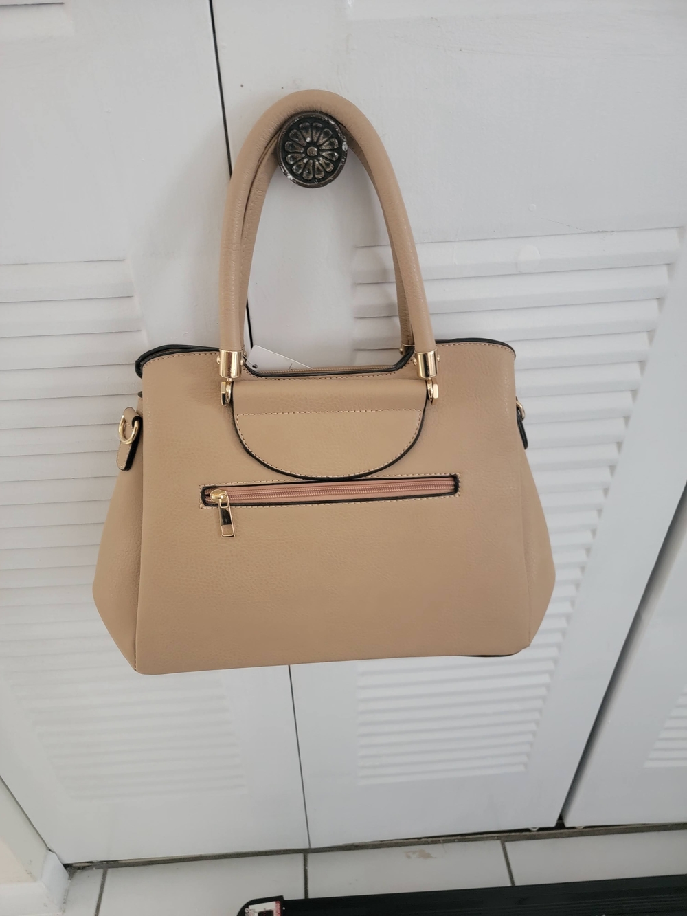 Classic Beige Satchel Handbag - Women Bags